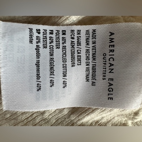 American Eagle Beige Swing Tank XS - Picture 6 of 7